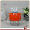 candle ceramic fondue set